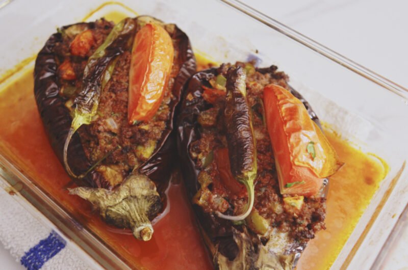 Karnıyarık (Turkish Stuffed Eggplant)