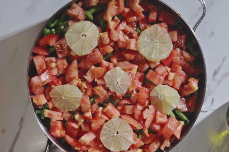 Taze Fasulye Recipe (Turkish Green Beans in Olive Oil)