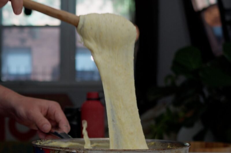 Authentic Kuymak (Turkish Cheese and Cornmeal Fondue)