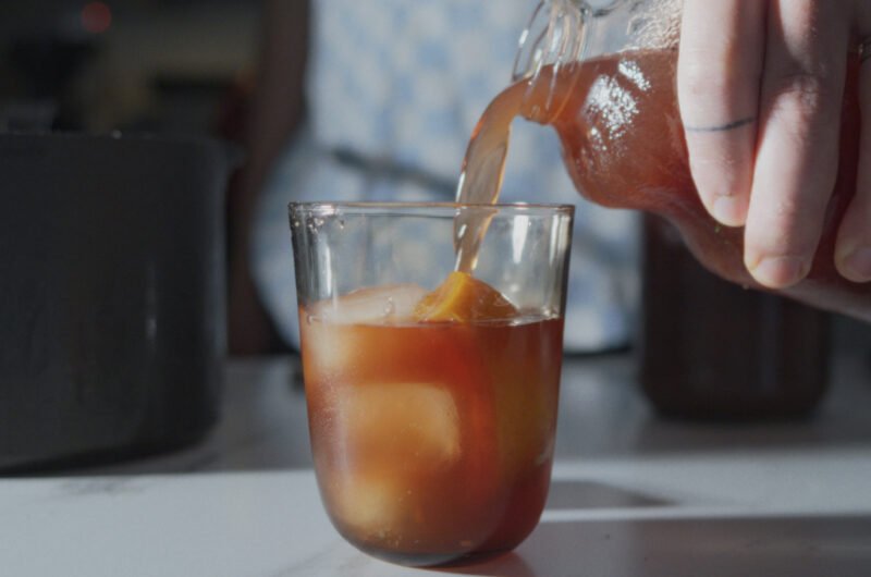 Refreshing Spiced Cherry & Apple Drink