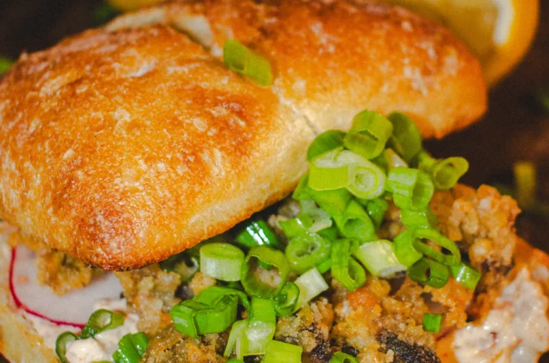 Fried Mussel Burger Recipe (Turkish-Inspired Midye Burger)